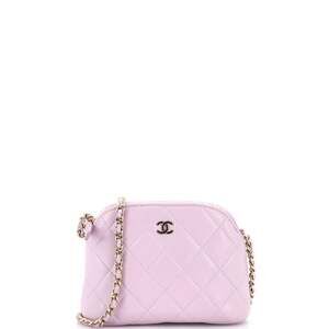 Chanel Cc Dome Zip Clutch With Chain #253028C35B